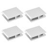 INCREWAY Glass Clamp 4 Pieces Adjustable Double Sided Aluminum Alloy