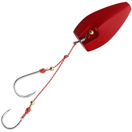 ハヤブサ(Hayabusa) 無双真鯛 貫撃遊動テンヤ 20号 No.12 マットレッド SE105