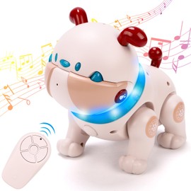 KaeKid Baby Smart Toy for 1 2 3 Year Old, Remote Control/Touch Function/Record, Electronic Dog Pets Toy with Lights & Music, Gifts for Boy Girl 18 Months+, Ideal for Crawling and Learning Motor Skill