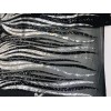 NEW CREATIONS FABRIC AND FOAM INC SILVER-BLACK ANGEL WINGS SEQUIN
