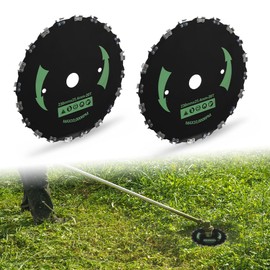 LQI 9inch 2PCS Chainsaw Brush Blade 20 Tooth Fit for Cutter Trimmer Head Weed Mower Saw Blade Black
