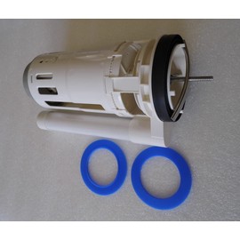 American Standard 7381206-400.0070A Single Flush Valve Replacement 9.5 inch Tall, 3.2 inch One Piece, with 2 Extra Silicone Seals by NuFlush