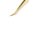 NAGARAKU Tweezers for Eyelash Extension Gold Curved Volume Cluster Eyelashes