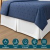 Shreem Linen Extra Long Pleated Dorm Bed Skirt, Twin XL