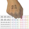 Kawaii Stack of Books Teacher School Temporary Tattoo Water Resistant