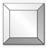 4" x 4" Clear Glass Square Bevels Box of 30