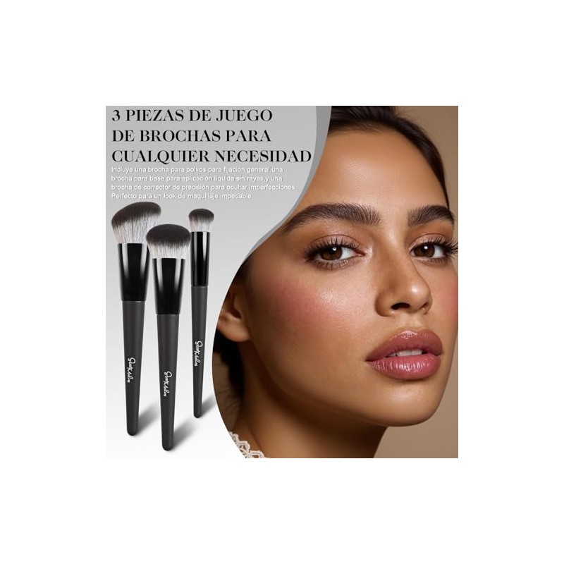 Start Makers Brochas Maquillaje Set Base Contorno Corrector Herramientas Angulares