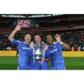 Media Storehouse Print 10"x8" (25x20cm) - Chelsea's Legendary Trio: Terry, Lampard, Drogba Unite Print (2012 FA Cup Final) (8384949)