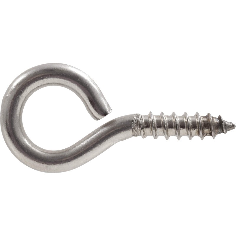 Hillman 4276 Stainless Steel Screw Eye (#4 x 2-3/16" x