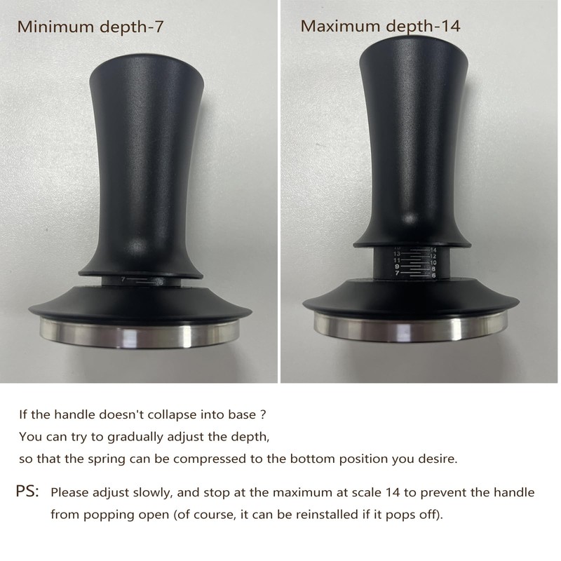 Espresso Accessories Kit 51mm, Coffee Tamper with Spring Loaded Calibration,