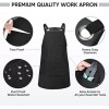 TICONN Heavy Duty Waxed Canvas Apron, 16oz Thick Canvas Multi-Functional