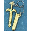 Saya with Dragon Sword Keychain [Gold]