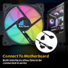 120mm ARGB Fans 4PIN PWM Computer Case Cooler Up to