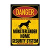 Münsterländer Small Large Sign Danger Security System Door Sign Dog