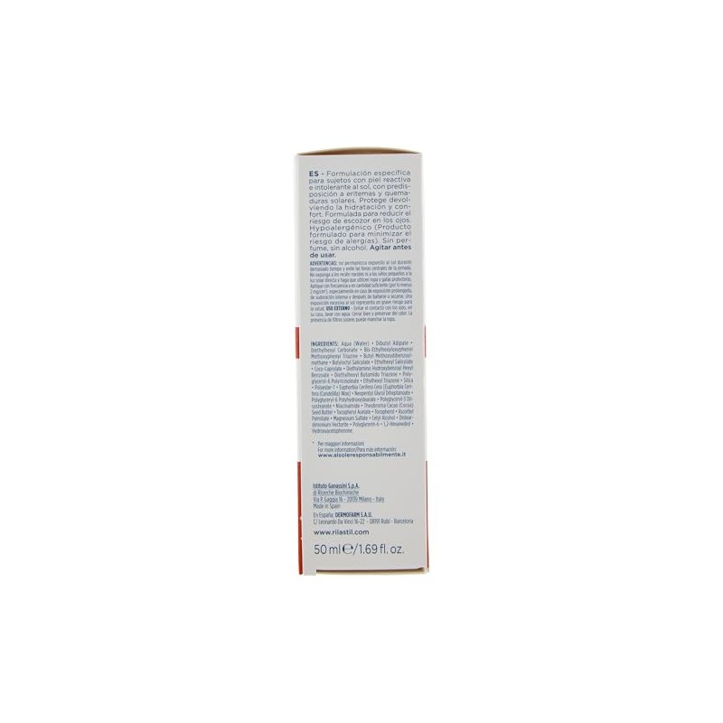 Rilastil - Sun System Allergy 100, Fluido Protector, Protección Muy