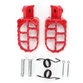 Foot Pegs, Yctze 2pcs Motorcycle Dirt Bike Aluminum Rider Passenger Footrest Pegs Footstools Floorboards Suitable for Motorcycle and Dirt Bike red pit bike foot pegs