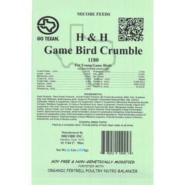 All Natural Premium Game Bird Feed Freshly Milled: Non-GMO, Soy Free, Corn Free, with Organic Fertrell Vitamins and Minerals (20lb)…