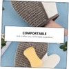 FRCOLOR 2pcs Flax Bath Gloves Back Scrubbing Gloves Exfoliating Bath