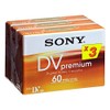 Sony Mini DV Premium Video Cassette Tapes (Pack of 3)
