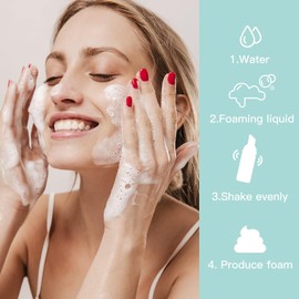 60ml Foam Bottle (3PCS) Empty Foaming Pump Dispenser for Hand Soap, Lash Cleanser, Shampoo to Travel (Green, 60ml)