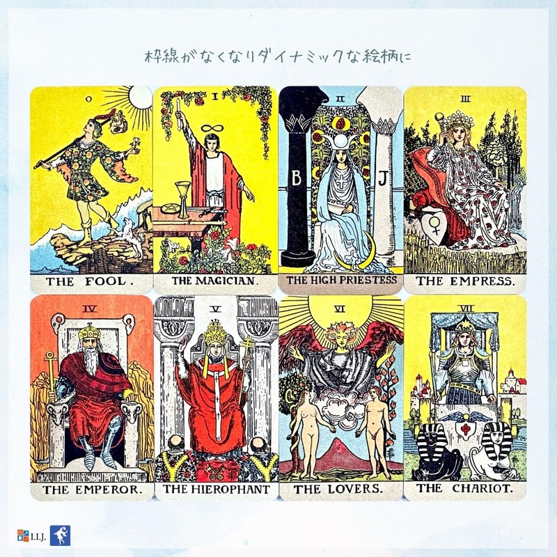 I.I.J Tarot Cards, Weighted Edition, Tarot Mini Divination [Smith Waite