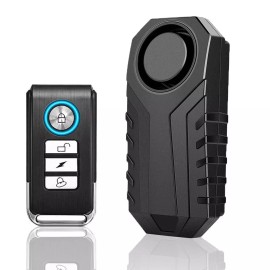 besttechtrading Wireless Anti-Theft Vibration Motorcycle Bike Alarm Remote Waterproof Bicycle US - 3 Pack