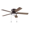 Portage Bay 51492 Cherry Hill Ceiling Fan, 52, Sienna Bronze