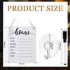 Threehoney 3 Pcs Dry Erase Store Hours Sign Set Include