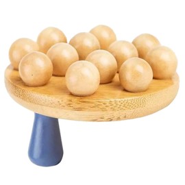 FRCOLOR brush massage comb handheld massage roller dry body brush body massage brush body exfoliating brush manual muscle massager body massage roller wood tools portable bamboo