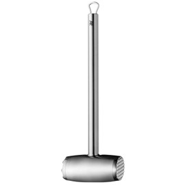 WMF Profi Plus meat mallet, 34 cm, Schnitzelklopfer, Cromargan stainless steel, partially frosted, dishwasher-safe