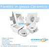 Door in ceramic plaster recessed spotlight square slim for suspended