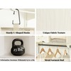 StorageWorks Hanging Closet Organizer with Garment Rod, 4 Section Closet