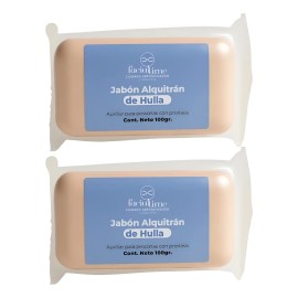 2 Jabón De Alquitrán De Huya Para Psoriasis Piel Caspa 100g