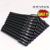 Unbranded 20PCS Ballpoint Pens-0.5mm Black Smooth Writing School Exam Office