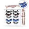 Daiilg 5 Pairs of Mixed Style Color Magnetic False Eyelashes