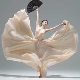 Large Folding Fan for Line Dance, Boots On The Ground Fan Rave Hand Fan Clack Popping Fan for Dancing Boots On The Ground, Disco, Festival, Beach, Party(1 Pack, Glittery Black)