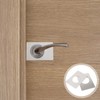 Uonlytech Cerrojos 2 Piezas Placa De Refuerzo De Puerta De