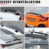 DREAMIZER 47" Matte Black ABS Rear Trunk Spoiler Wing Lip