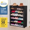Sundaze Shoe Rack with Cover - 6 Tier Shoe Rack