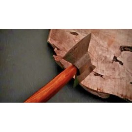 DAMASCUS HANDMADE DAMASCUS STEEL DOUBLE HEAD AXE