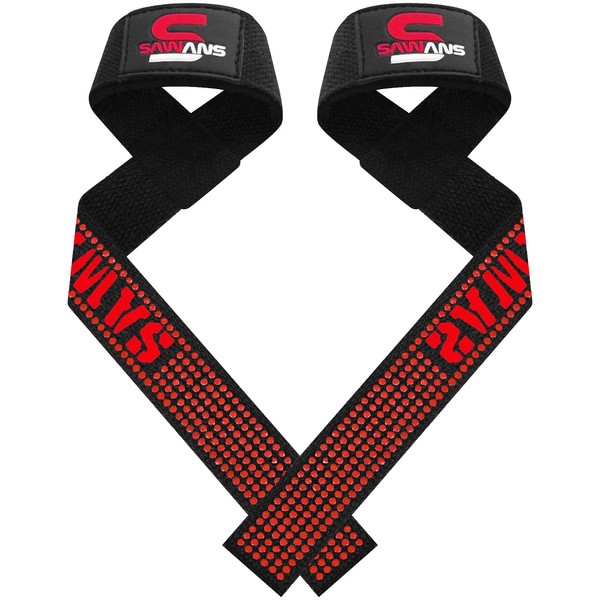 Weight Lifting Straps Neoprene Padded Bodybuilding Strength Training Wrist Straps Heavy Weight Lifting Deadlift Support Gym Straps