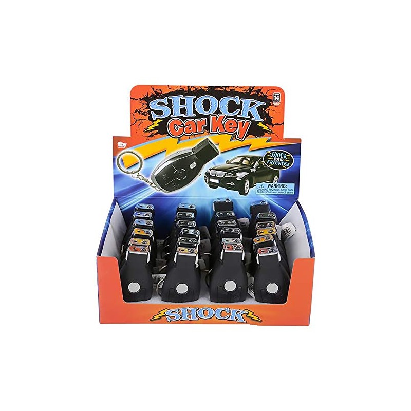 Shocking Car Key, Novelty Shocker Key Fob Keychain Practical Joke