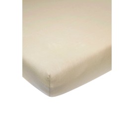 Meyco 564006 Jersey Fitted Sheet Baby Bed 100% Cotton 60 x 120 cm Sand