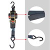 ANLULOAD Retractable Ratchet Strap(1 in x 11.5 ft),Ratchet Tie Down