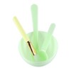 Silicone Facial Mask Bowl Kit with Mixing Rod and Brush Durable Tools for Application and Mixing