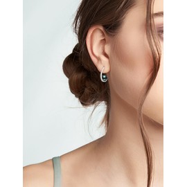 HXLWQYV 925 Sterling Silver Hoop Earrings For Women Handpicked AAAAA+ Tahitian Black Pearl Birthday Anniversary Christmas Black Pearl Dangle Drop Earrings Gift For Women Wife Her Mom Mother Grandma