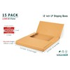 Wisaiboxl Kraft LP Mailers, 12.8x12.8x1 inch, Easy-Fold, Multi-Depth Vinyl Record
