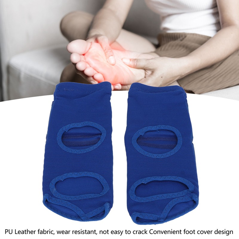 2pcs Boxing Foot Protector Unisex PU Leather Soft Boxing Sparring