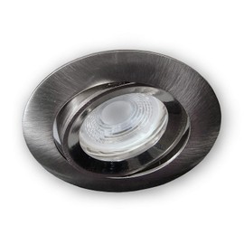 12 V LED Recessed Spotlight Model 903 | Brushed Aluminium | 5.5 W LED Bulb Warm White