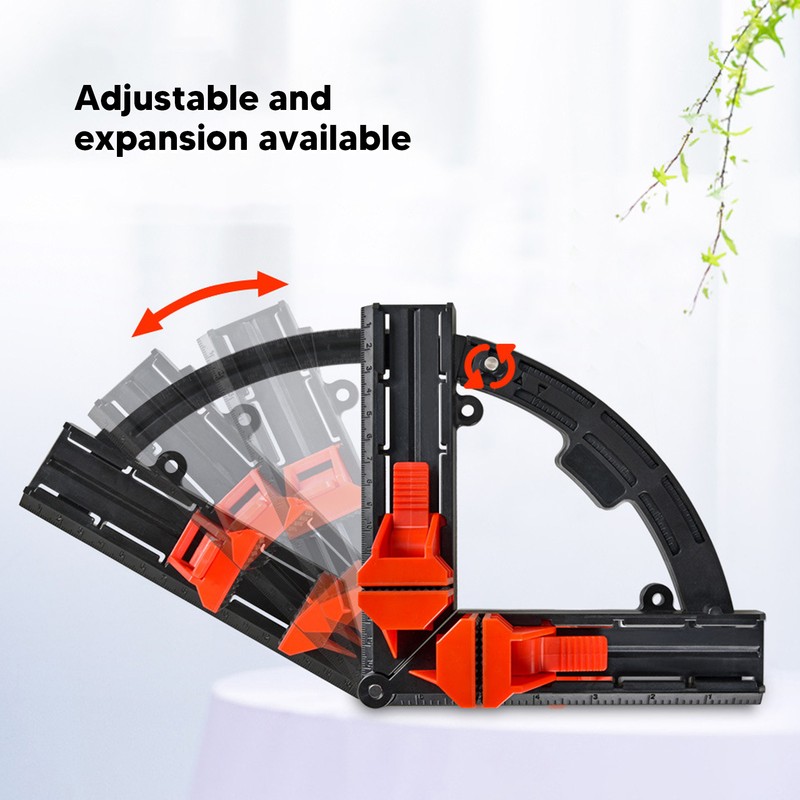 30°‑90° Woodworking Adjustable Corner Clamp Wood Right Angle Frame Clamp